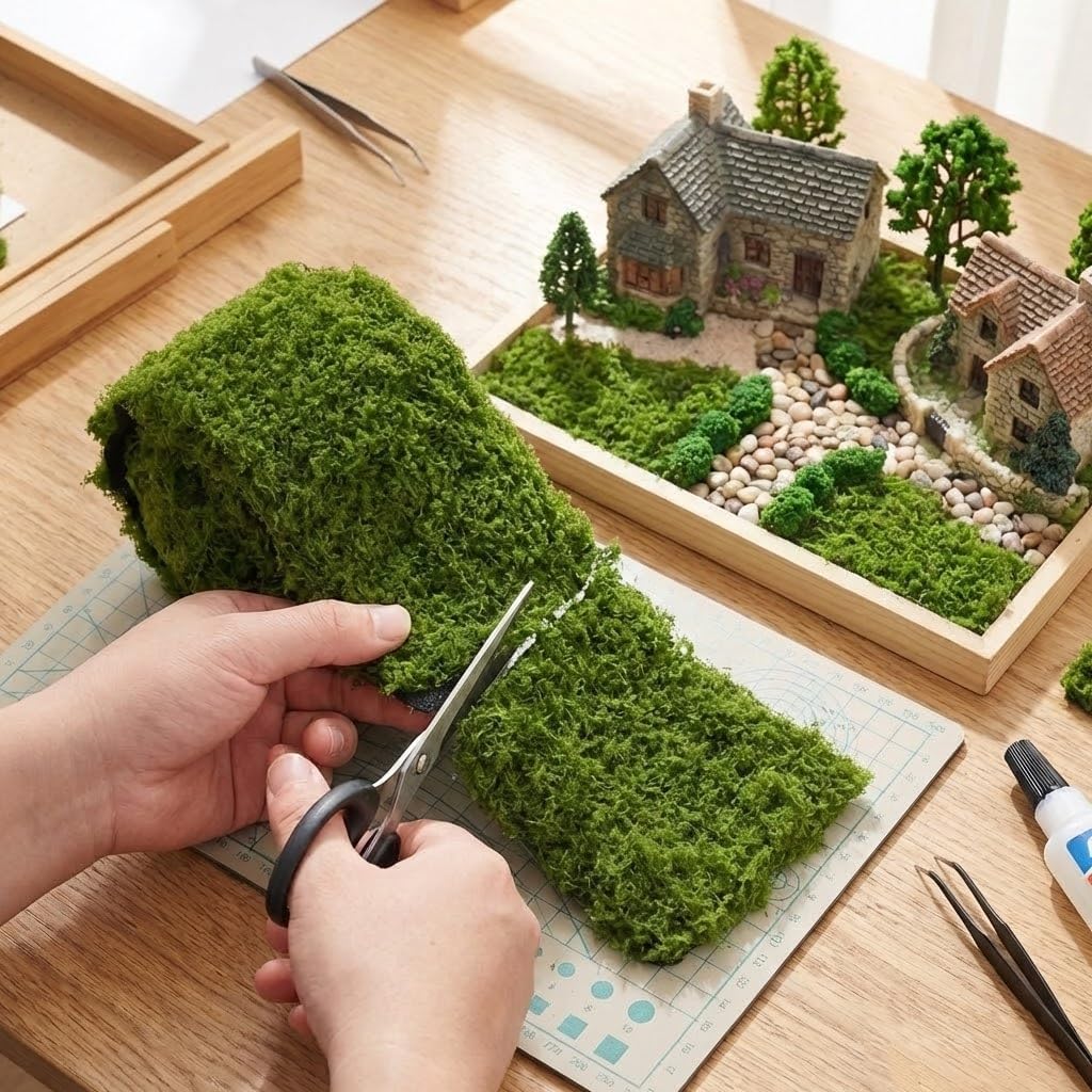 Artificial Moss Table Runner D - Preserved Moss Sheet ulasan dan harga