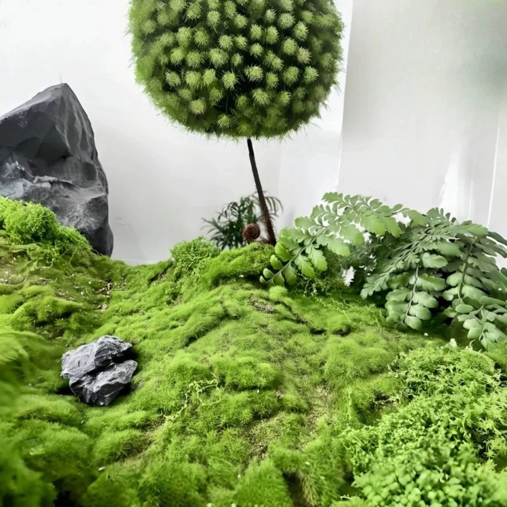 DIY Artificial Grass Rug Durab - Preserved Moss Sheet ulasan dan harga